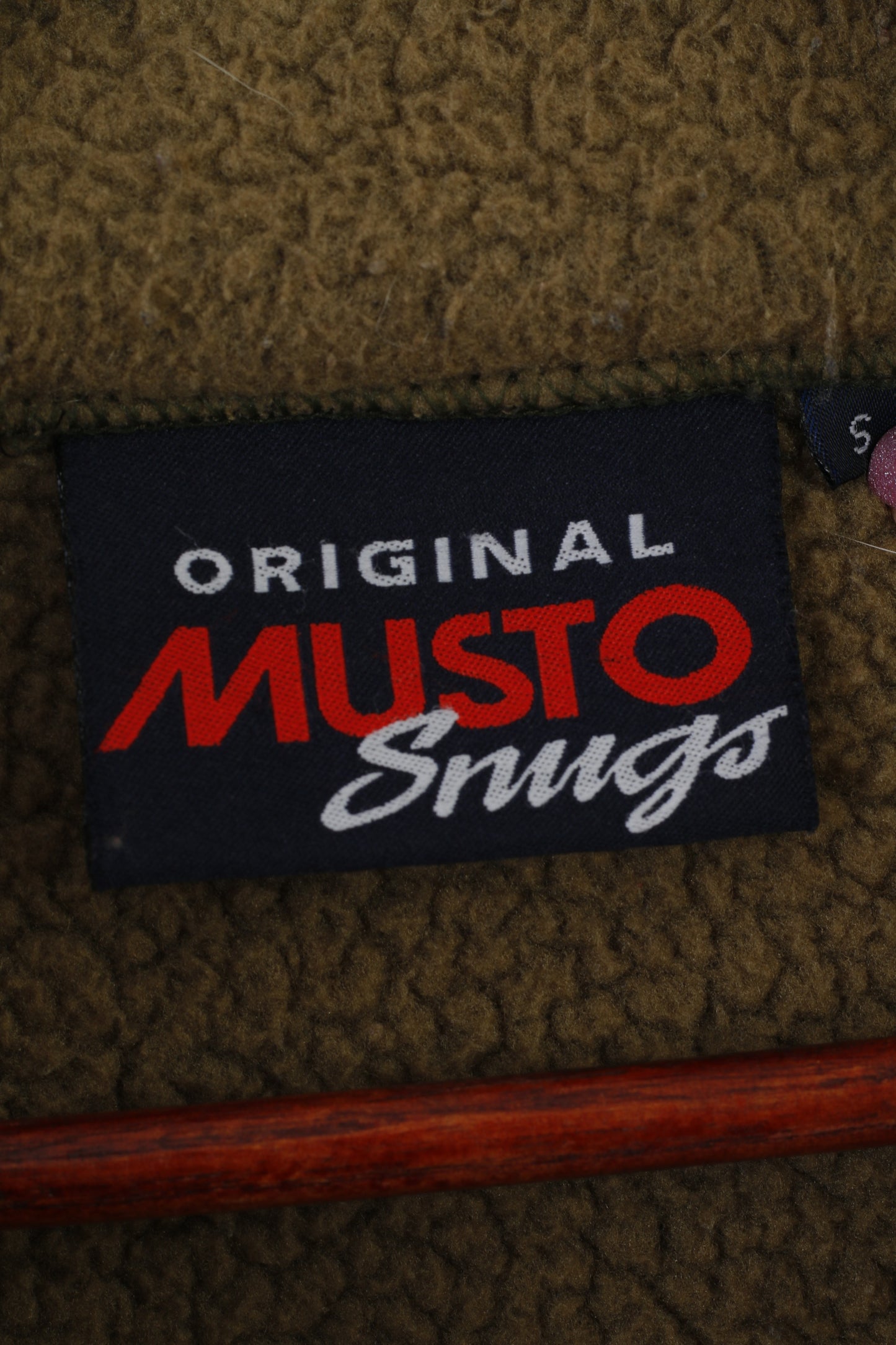 Musto Snugs Veste polaire pour femme Vert style corvée vintage avec fermeture éclair complète