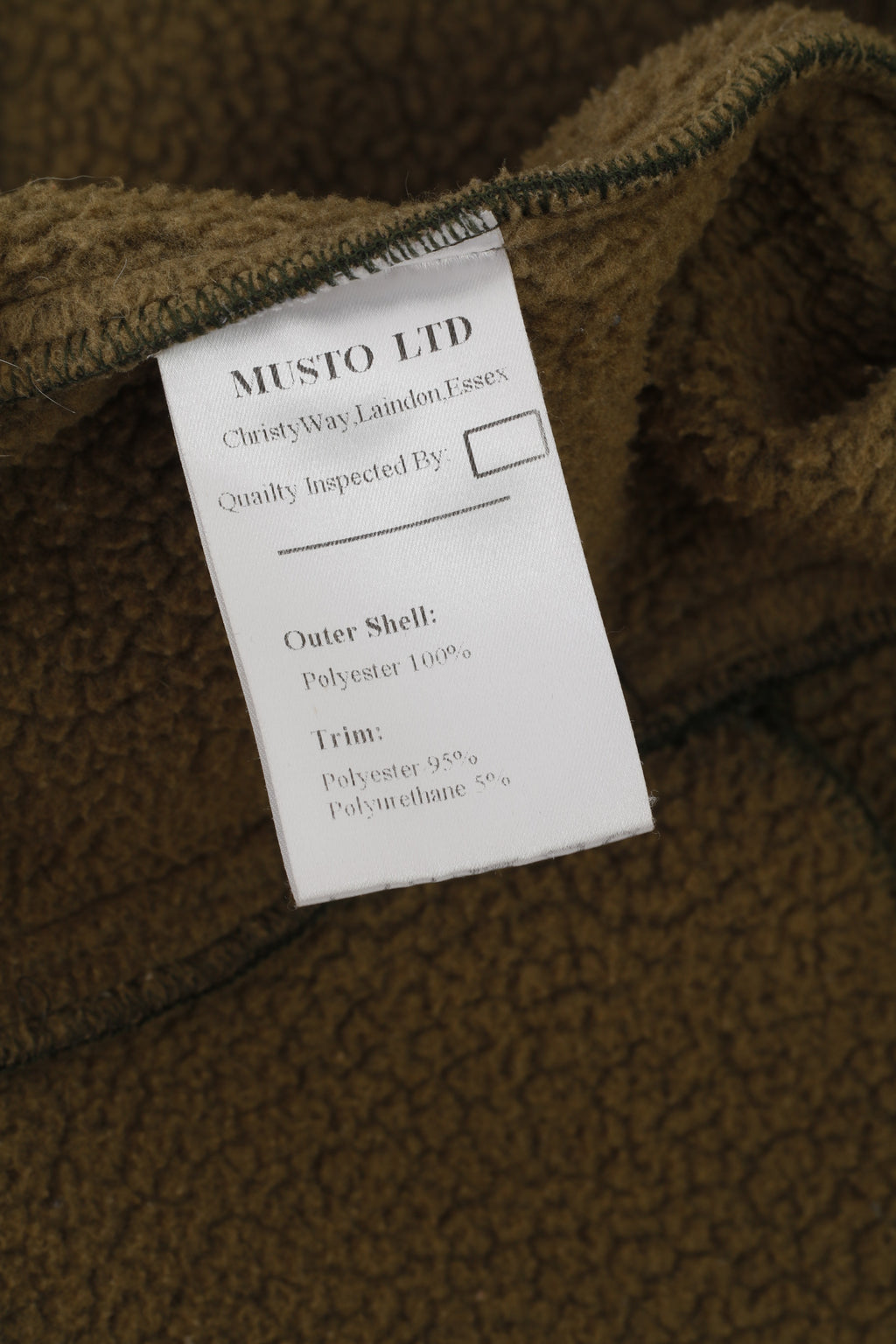 Musto Snugs Veste polaire pour femme Vert style corvée vintage avec fermeture éclair complète