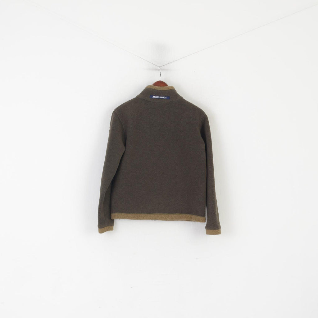 Musto Snugs Veste polaire pour femme Vert style corvée vintage avec fermeture éclair complète