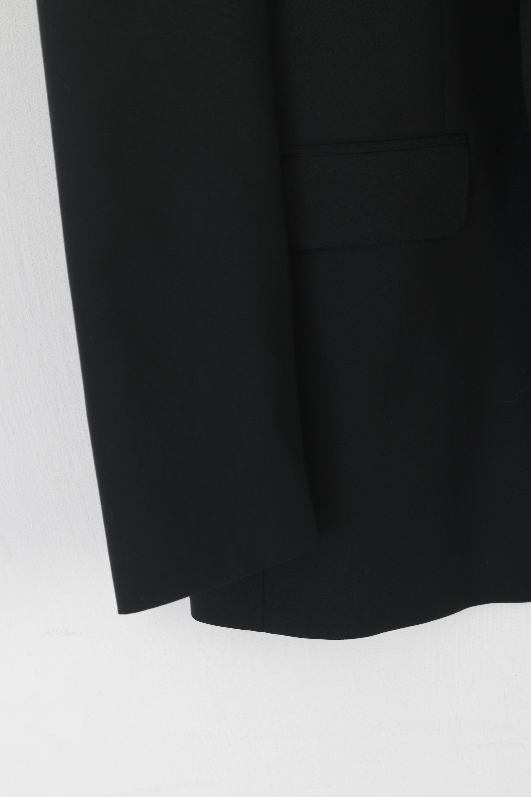 Roy Robson Uomo 26 40 Blazer Nero Lana Reda Super 110's Italia Giacca Monopetto