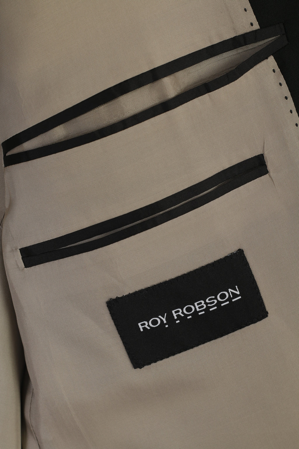 Roy Robson Uomo 26 40 Blazer Nero Lana Reda Super 110's Italia Giacca Monopetto