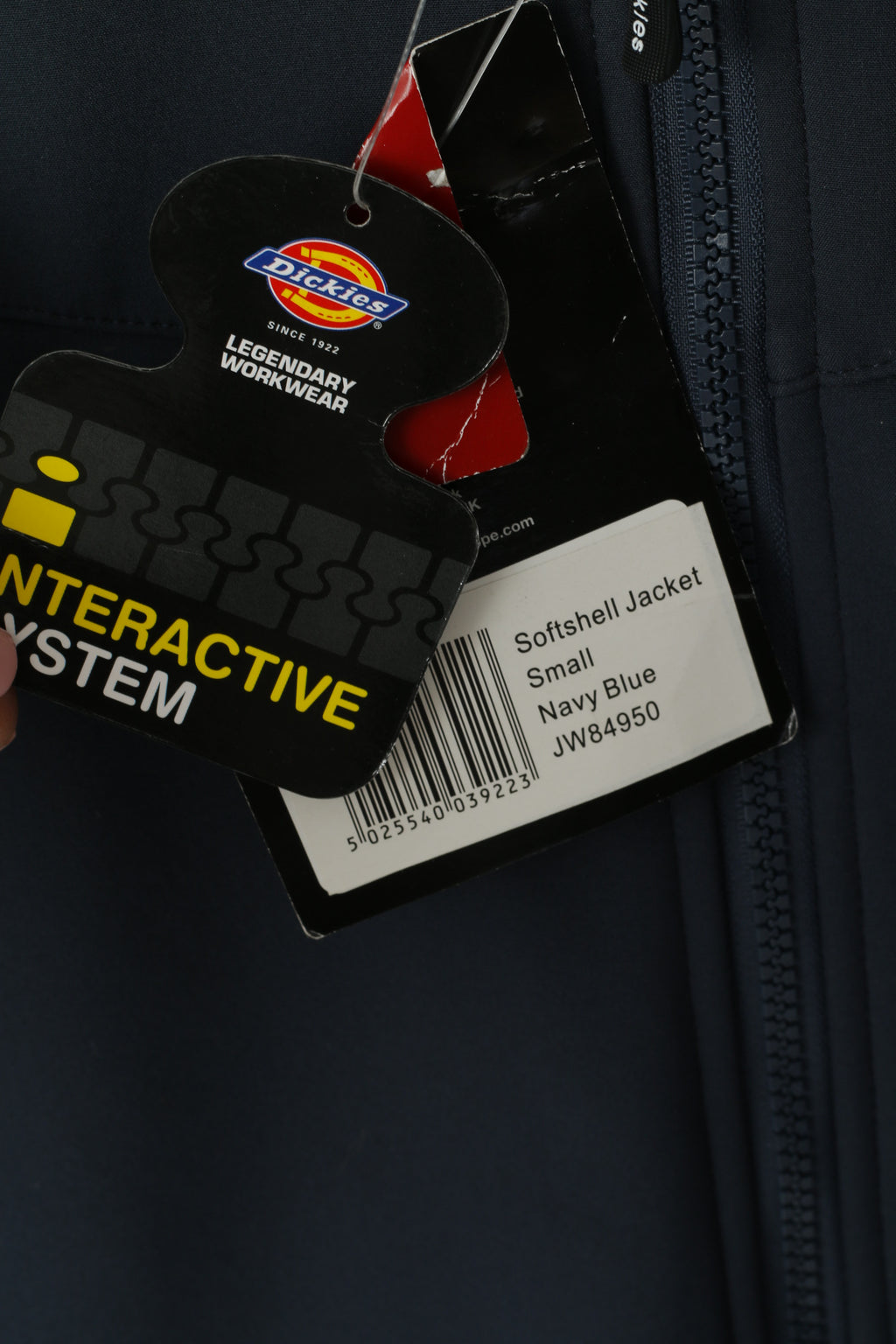 New Dickies Men S Jacket Navy Workwear Softshell Full Zipper Hss Hire Zip Up Top