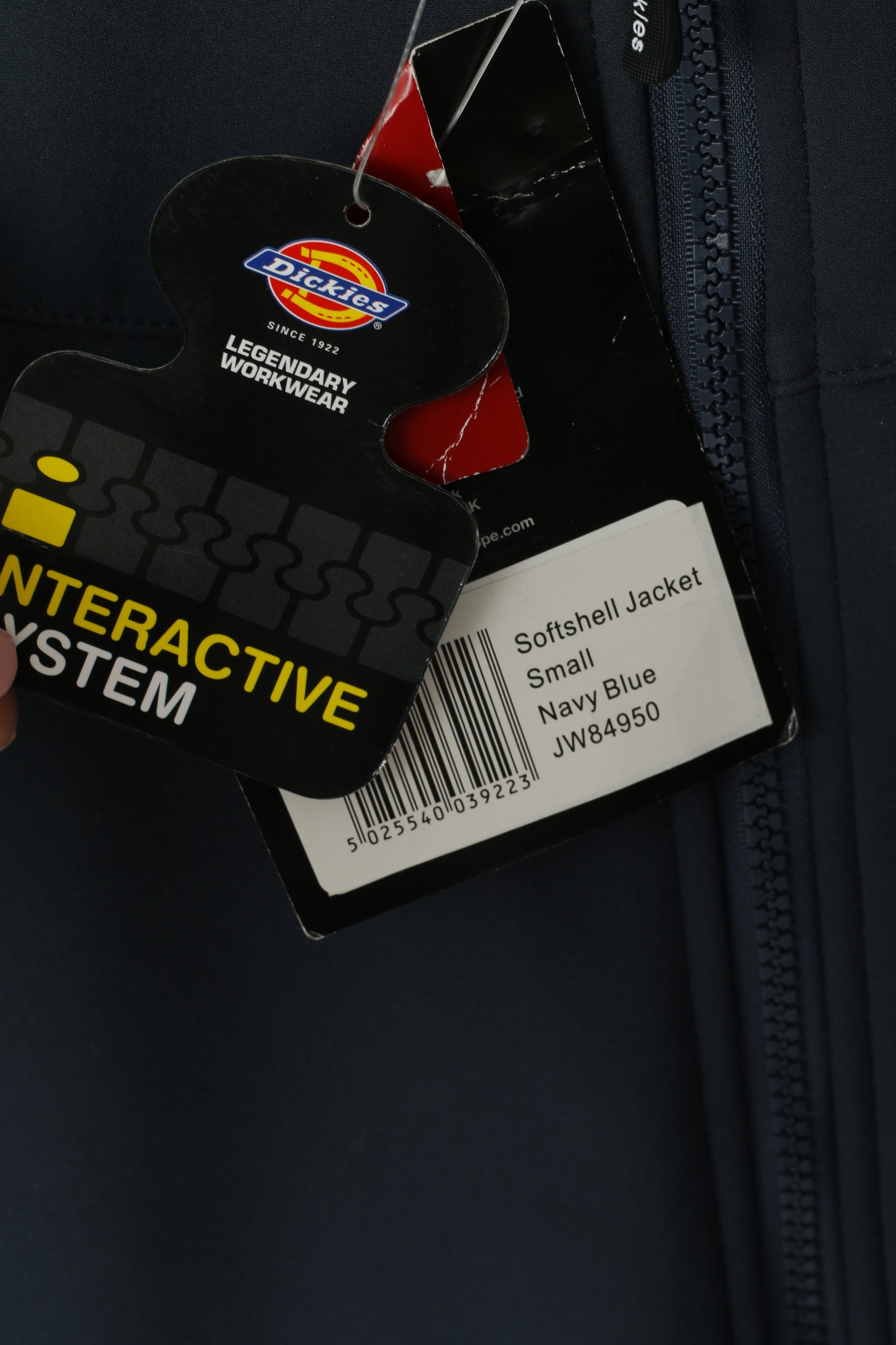 New Dickies Men S Jacket Navy Workwear Softshell Full Zipper Hss Hire Zip Up Top