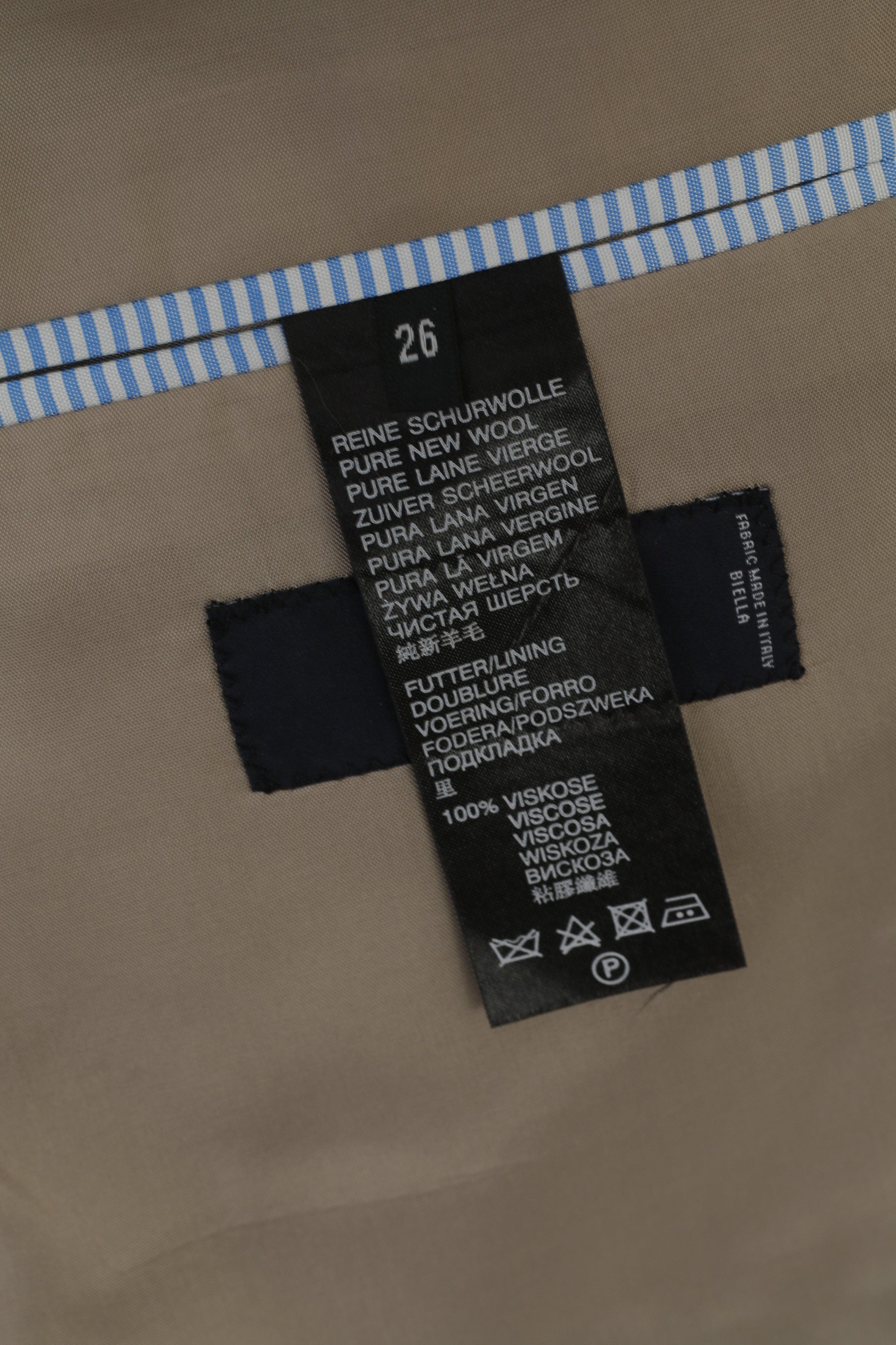 Roy Robson Uomo 26 40 Blazer Nero Lana Reda Super 110's Italia Giacca Monopetto