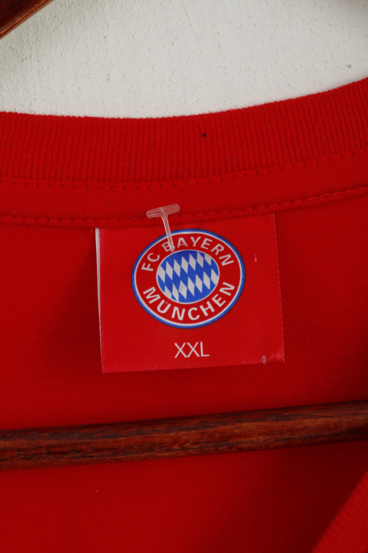 FC Bayern Munchen Men XXL T- Shirt Red Cotton # 18 Klose Football Sport Top