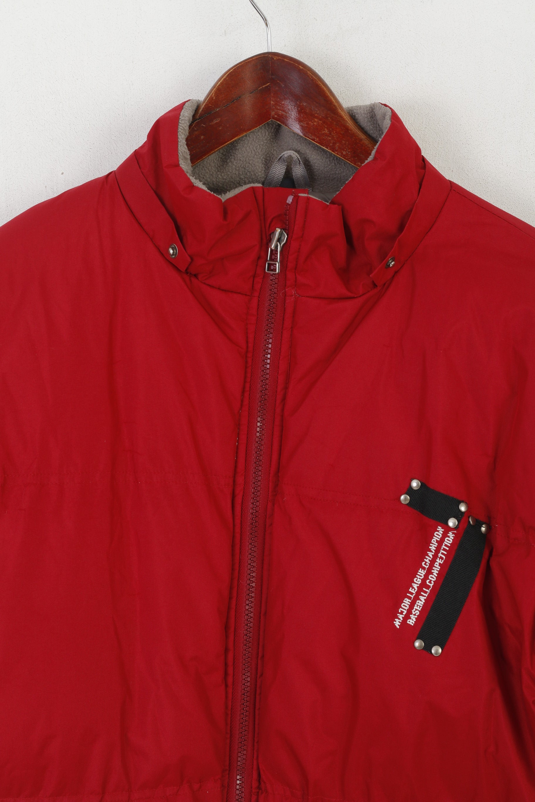 Sndsl Atlanta Youth 176 16 Age Veste Marron Rembourré Baseball Major Leahue Top