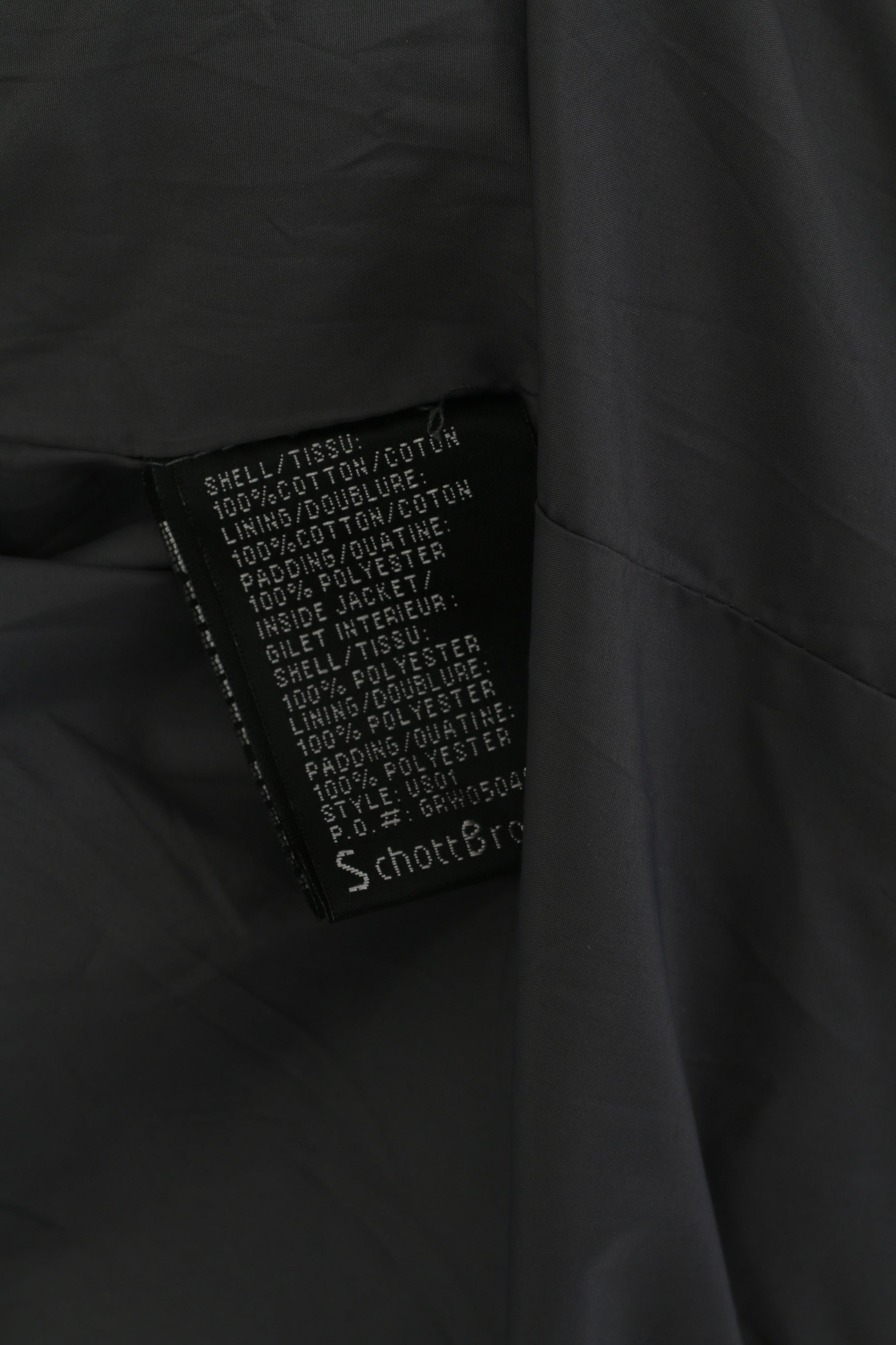 Schott NYC Veste XL pour homme en coton kaki avec équipement militaire rembourré 2 en 1 avec fermeture éclair complète