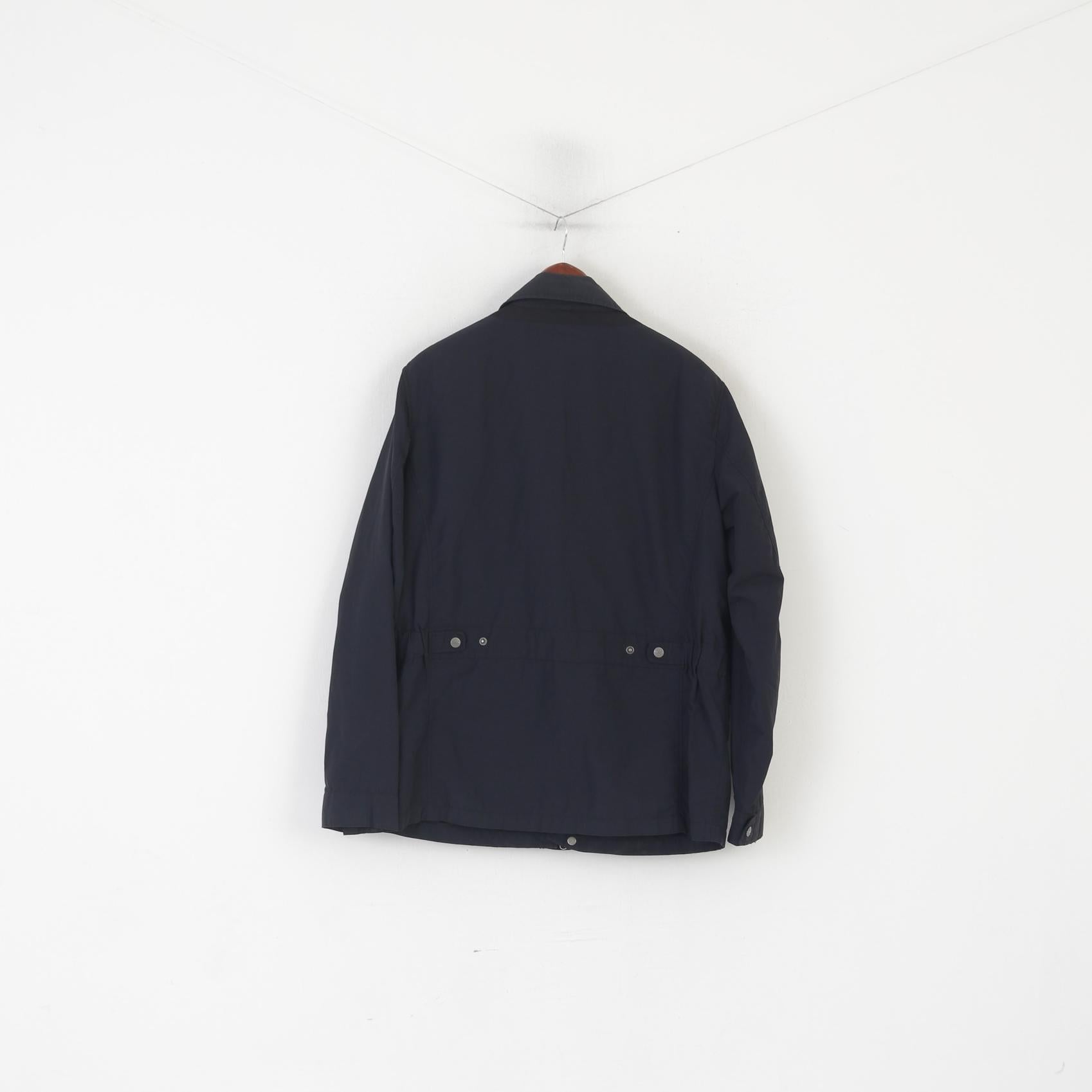 Geox Respira Men 50 40 M Jacket Navy Classic Breathes Lightweight Zip Up Top