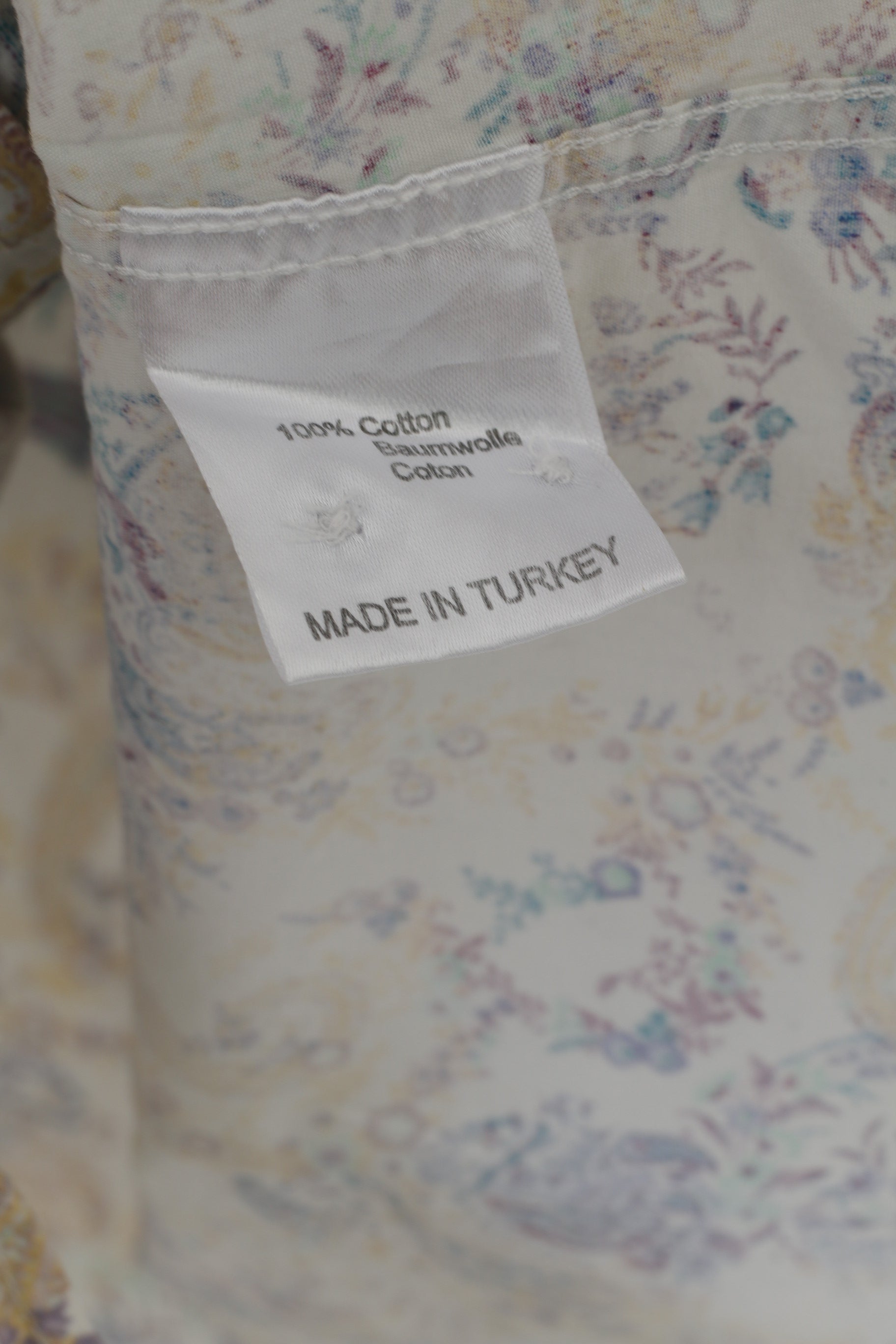 Life and Limb London Chemise décontractée pour homme Blanc Corron Paisley Haut à manches longues