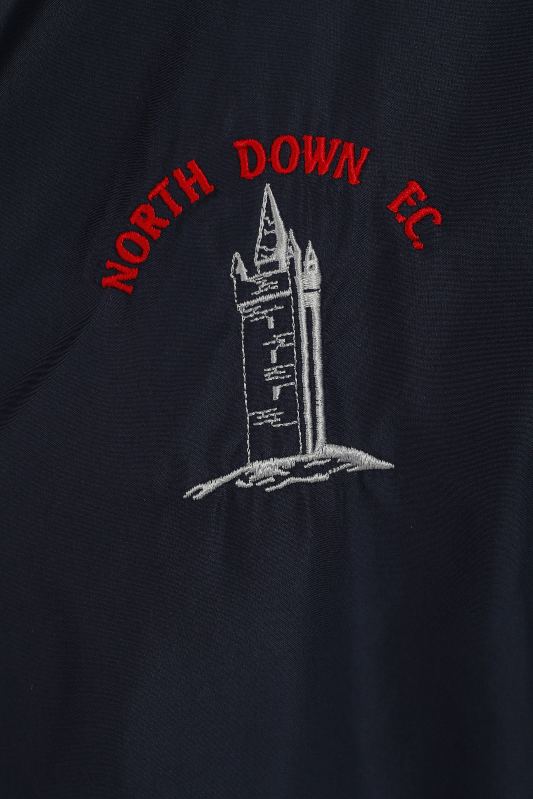 Adidas Men XXXL (XL) Jacket Navy north Down Football Mesh Lined Light Top