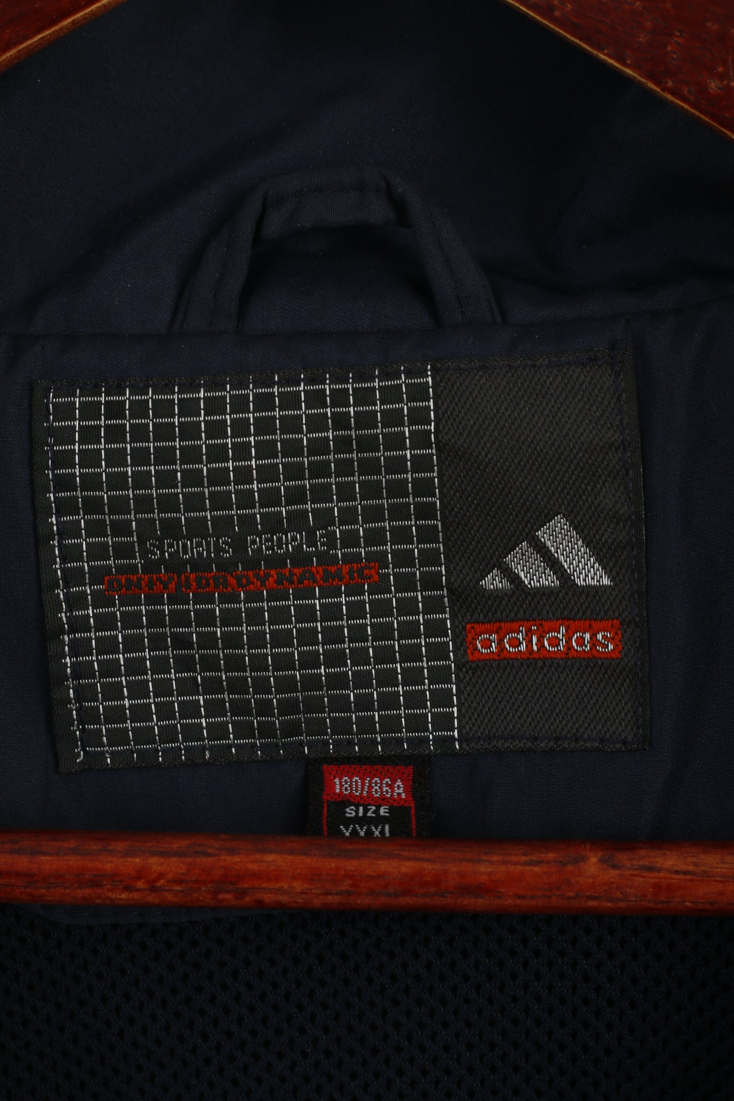 Adidas Men XXXL (XL) Jacket Navy north Down Football Mesh Lined Light Top