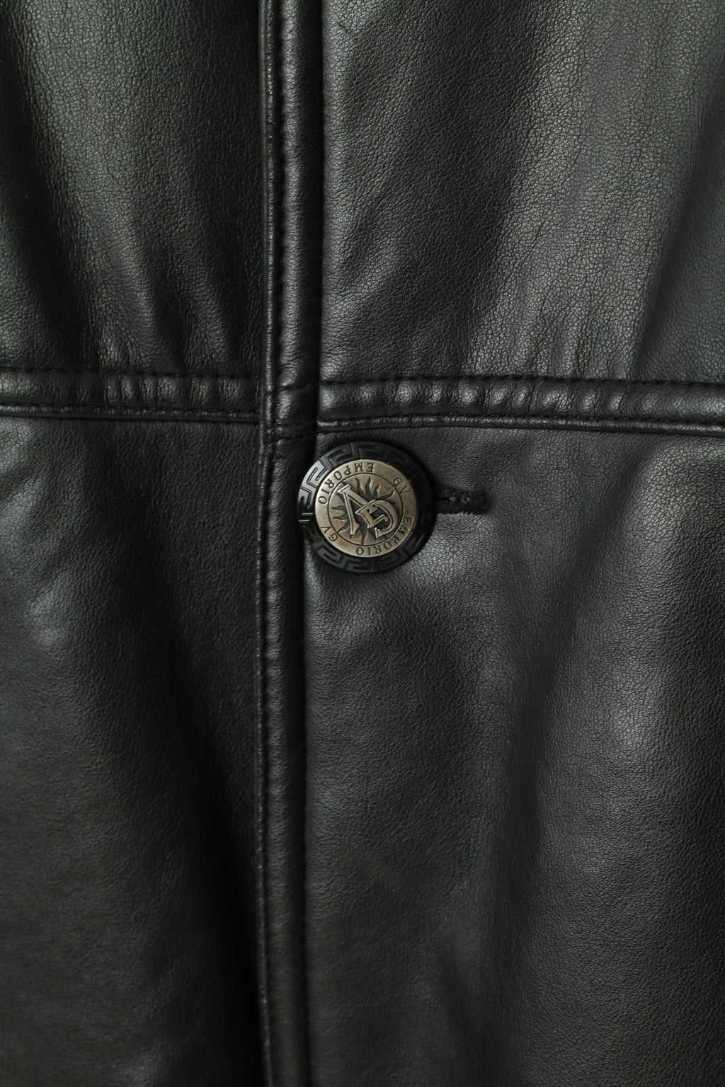 GV Emporio Men L Jacket Black Hand Made In Italy Soft Buttoned Casual Top