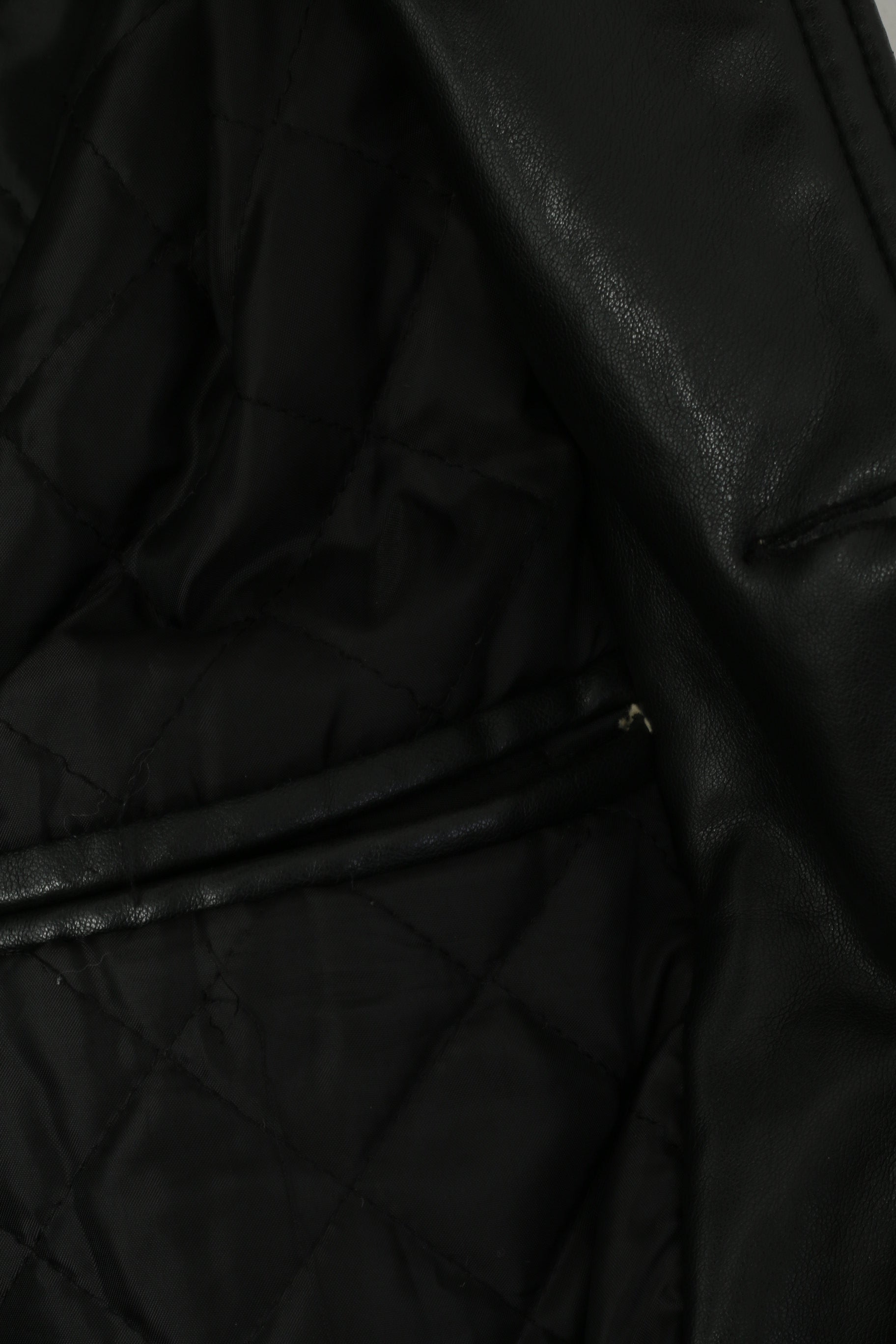 GV Emporio Men L Jacket Black Hand Made In Italy Soft Buttoned Casual Top