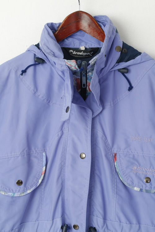 Bradsport Veste pour femme 12 M Violet Vintage Gore-Tex à capuche pour festival en plein air