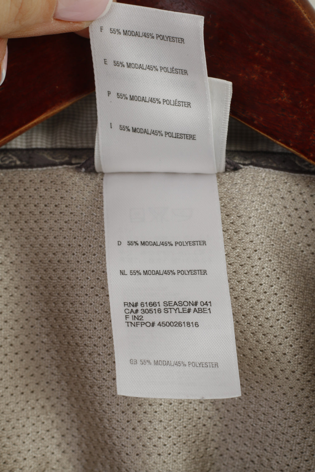 The North Face Women L Casual Shirt Grey Modal Outdoor Hiking Short Sleeve Top