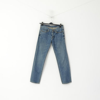 Pantaloni jeans Allsaints da donna 30 Pantaloni classici dritti in denim blu scuro La Harley