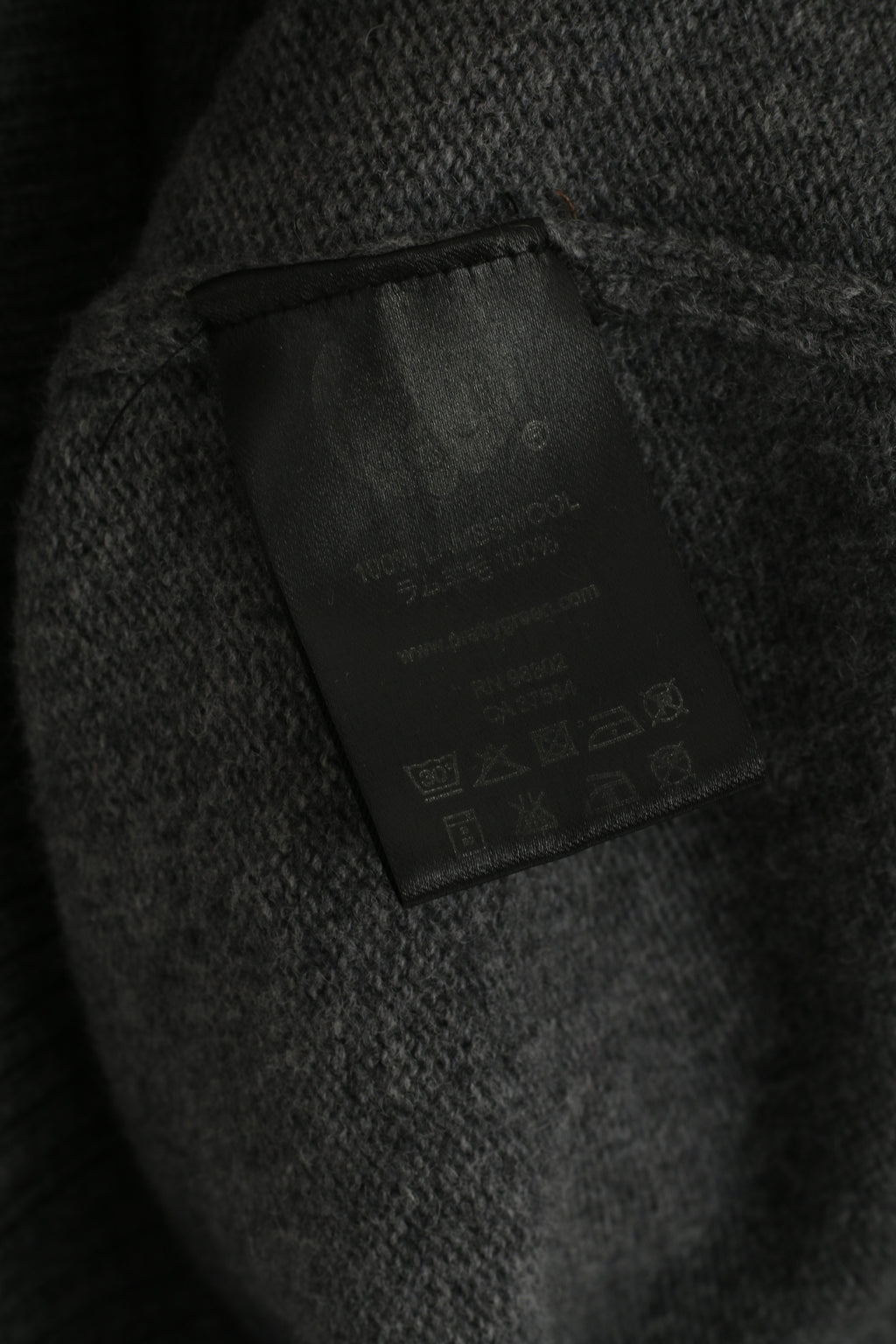 Pretty Green Men XS Jumper Grey Lambswool V Neck Classic Light Sweater