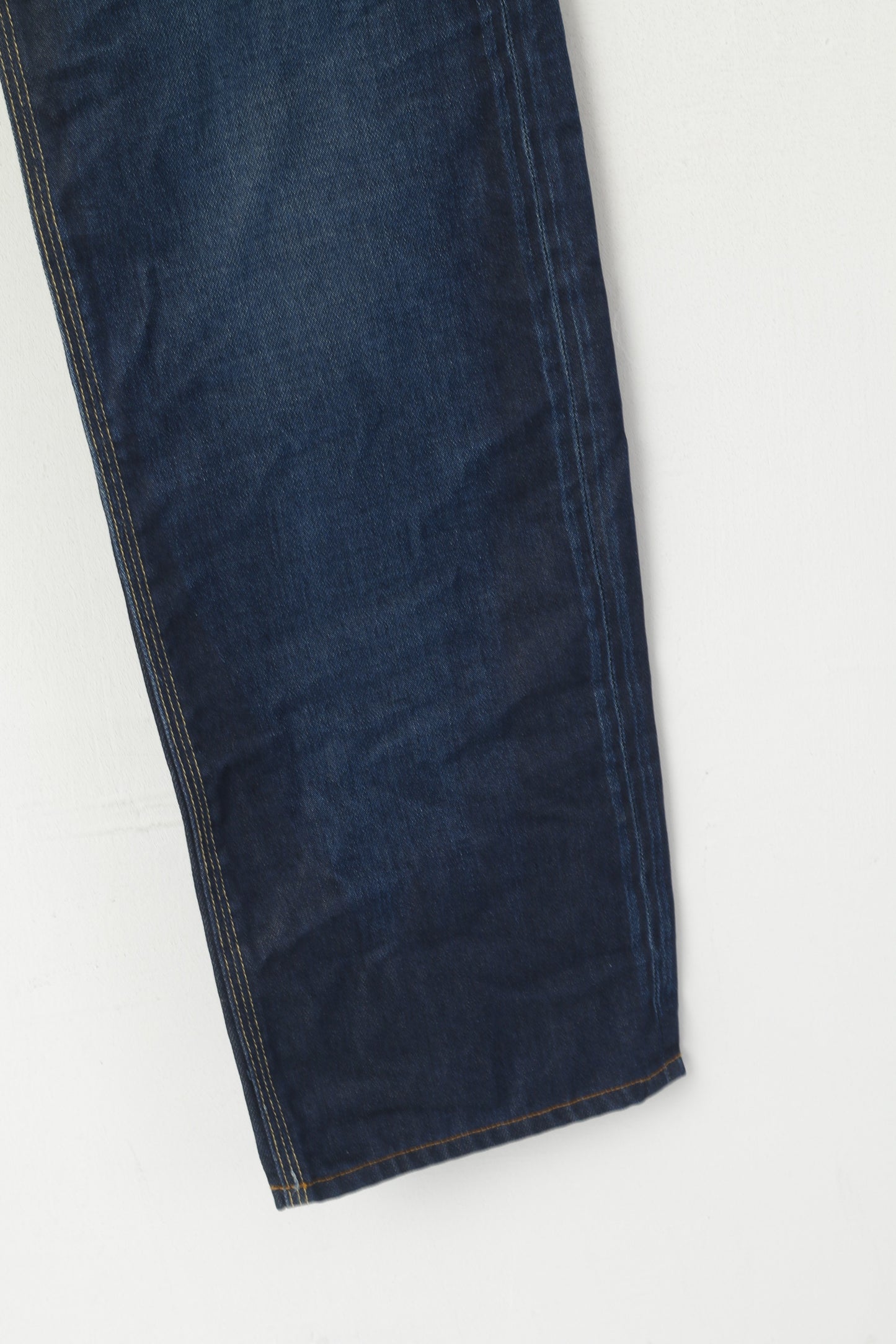 Pantaloni jeans G Star Raw da uomo 30 Pantaloni dritti a vita alta in denim di cotone blu scuro