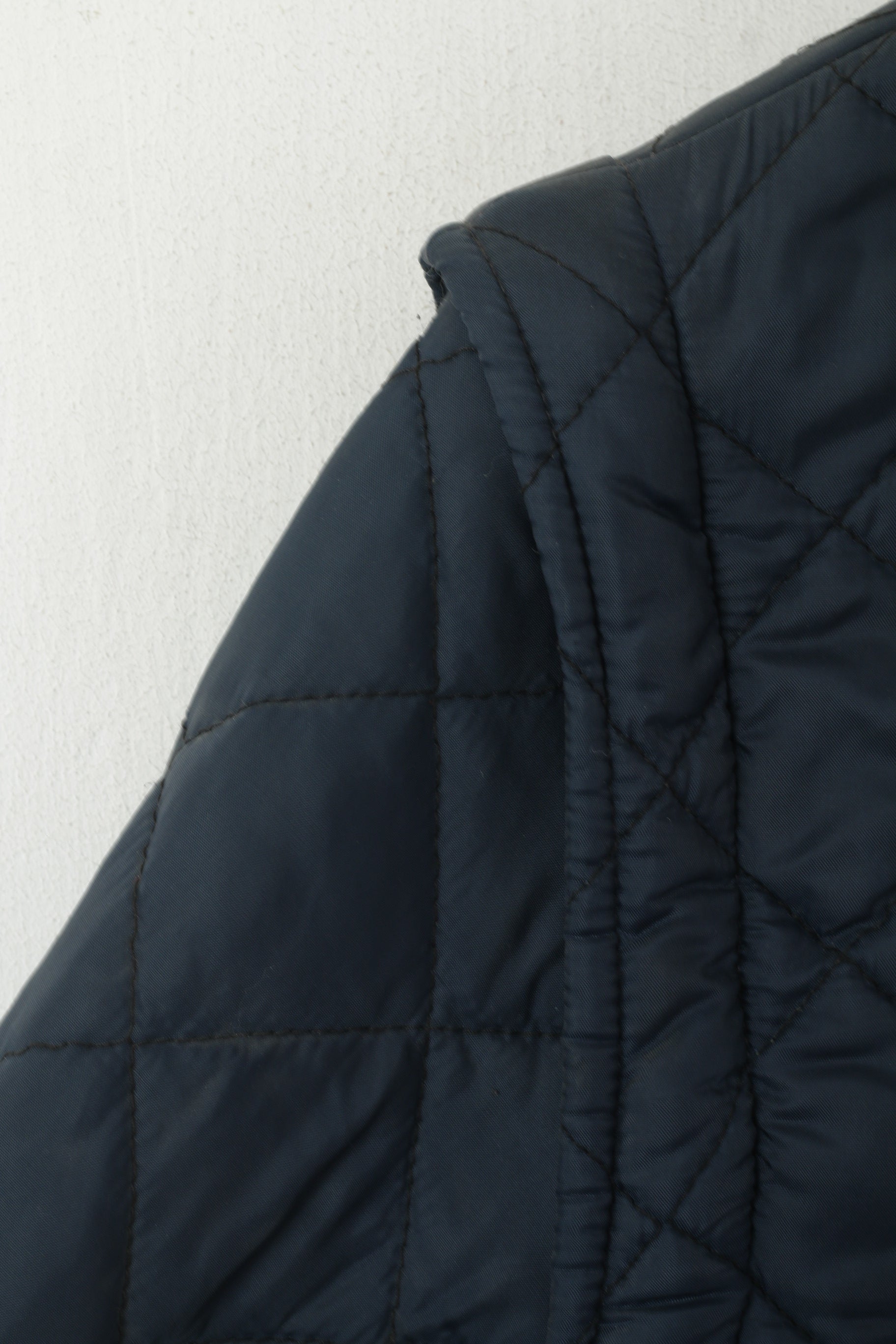 Buffet Lozio Milano Hommes M Veste Marine Vintage Matelassé Manches Amovibles Haut