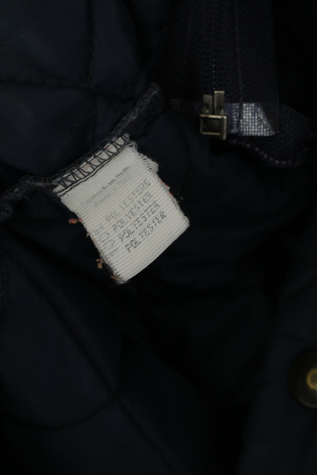 Buffet Lozio Milano Hommes M Veste Marine Vintage Matelassé Manches Amovibles Haut