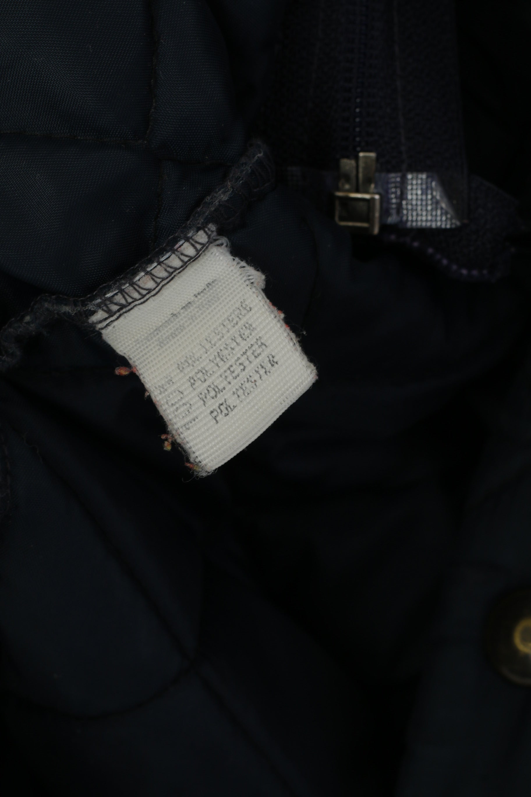 Buffet Lozio Milano Hommes M Veste Marine Vintage Matelassé Manches Amovibles Haut