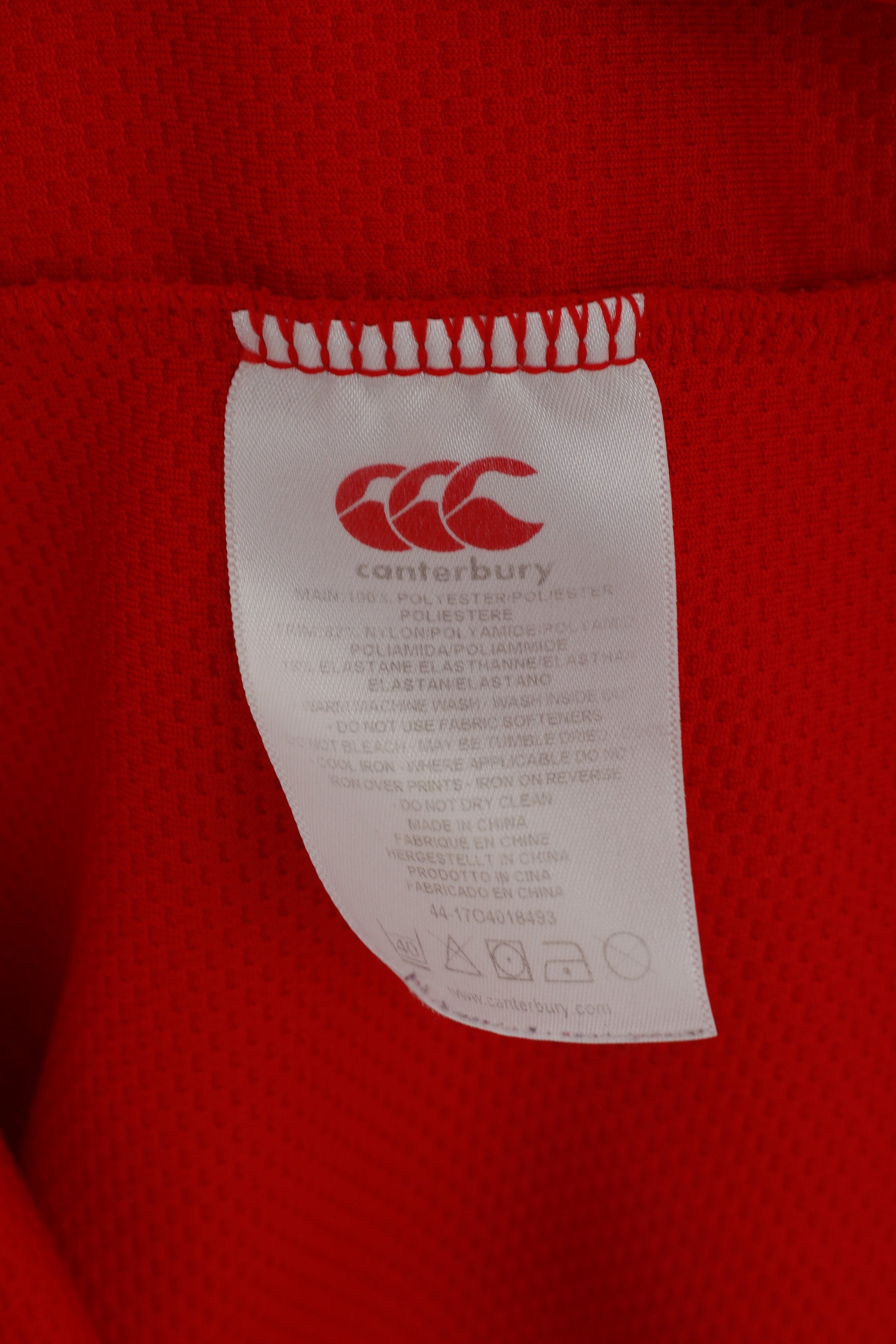 Canterbury Boys 12 Age Shirt Red Rugby O2 England Licensed Jersey Top