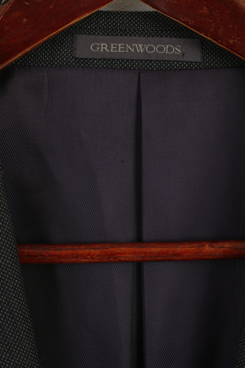 Green Woods Elite Hommes 40 102 cm Blazer Gris Mélange de Laine Veste de Qualité à Simple Boutonnage