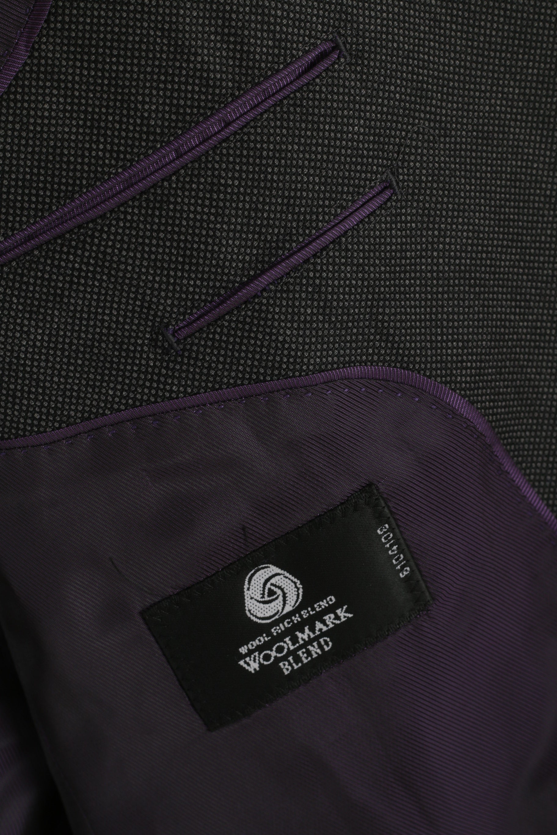 Green Woods Elite Hommes 40 102 cm Blazer Gris Mélange de Laine Veste de Qualité à Simple Boutonnage