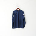 Nike Team Men XL 188 Long Sleeved Shirt Navy SHiny Vintage Football Sport Top