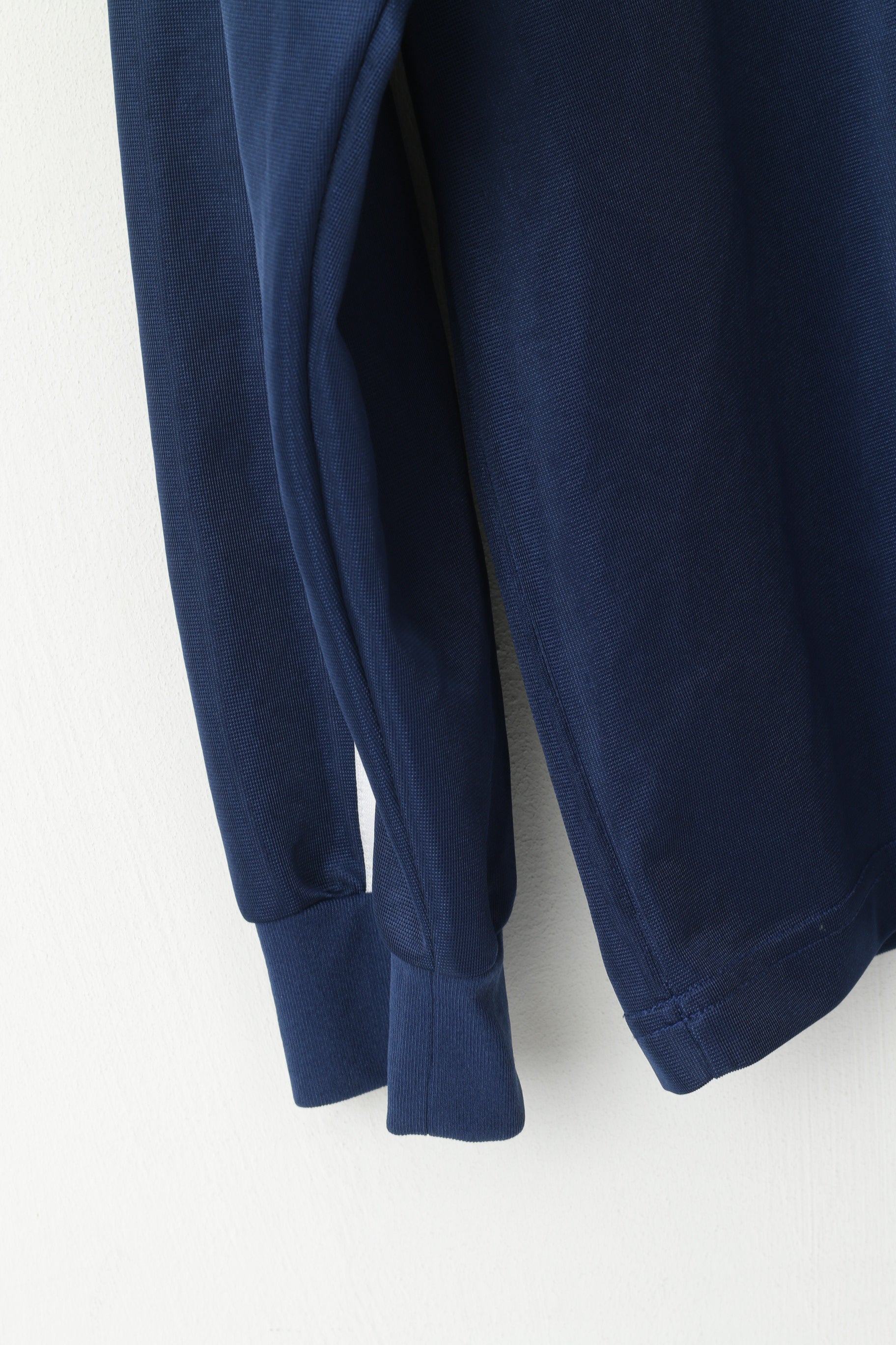 Nike Team Men XL 188 Chemise à manches longues Bleu marine brillant vintage Football Sport Haut