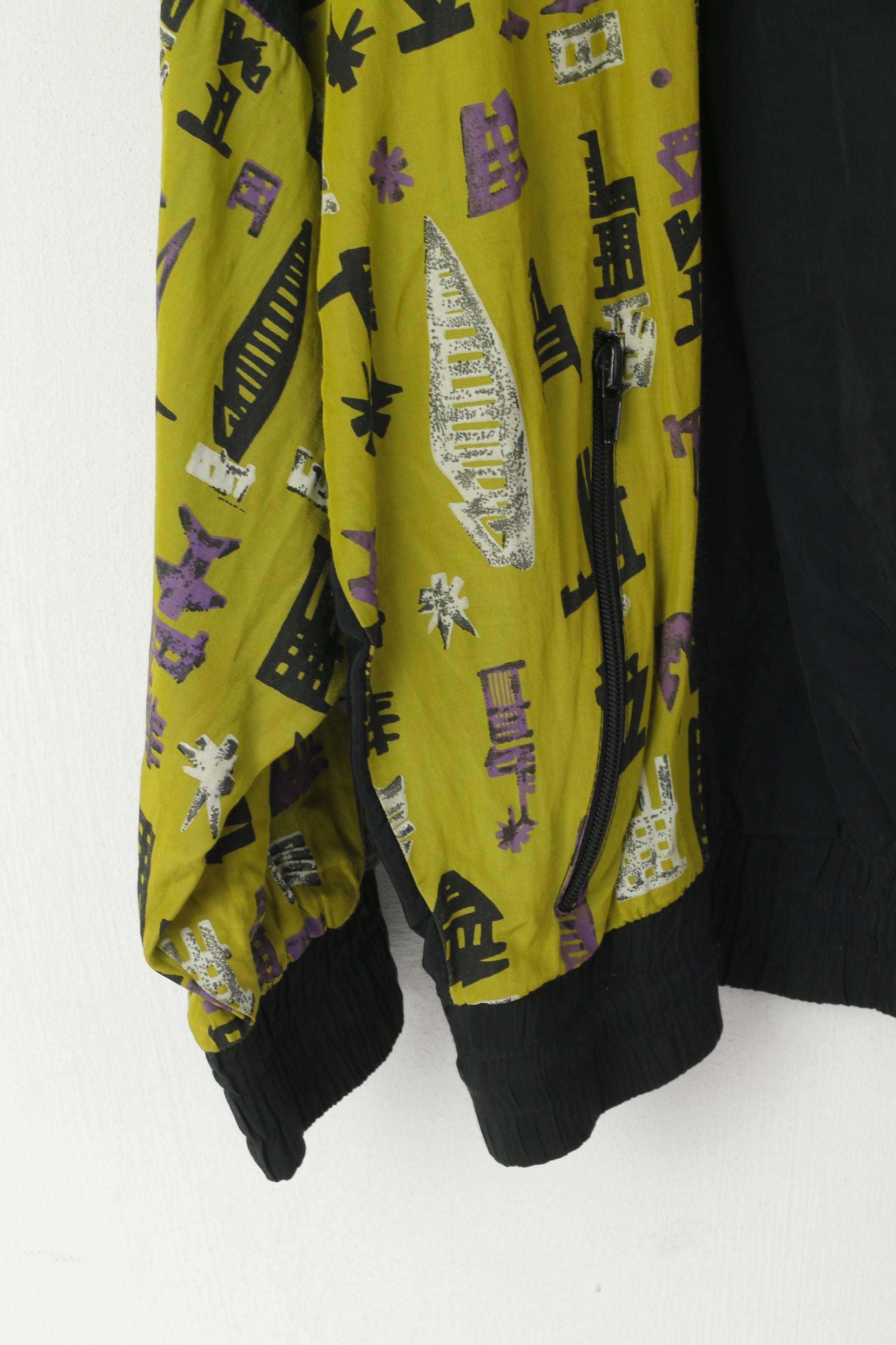 Etirel Le Style Sportif Men M Pullover Jacket Noir Vintage Knagaroo Pocket Top