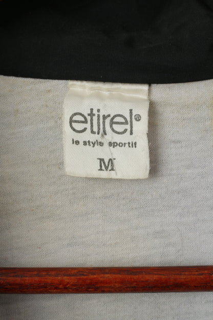 Etirel Le Style Sportif Men M Pullover Jacket Black Vintage Knagaroo Pocket Top