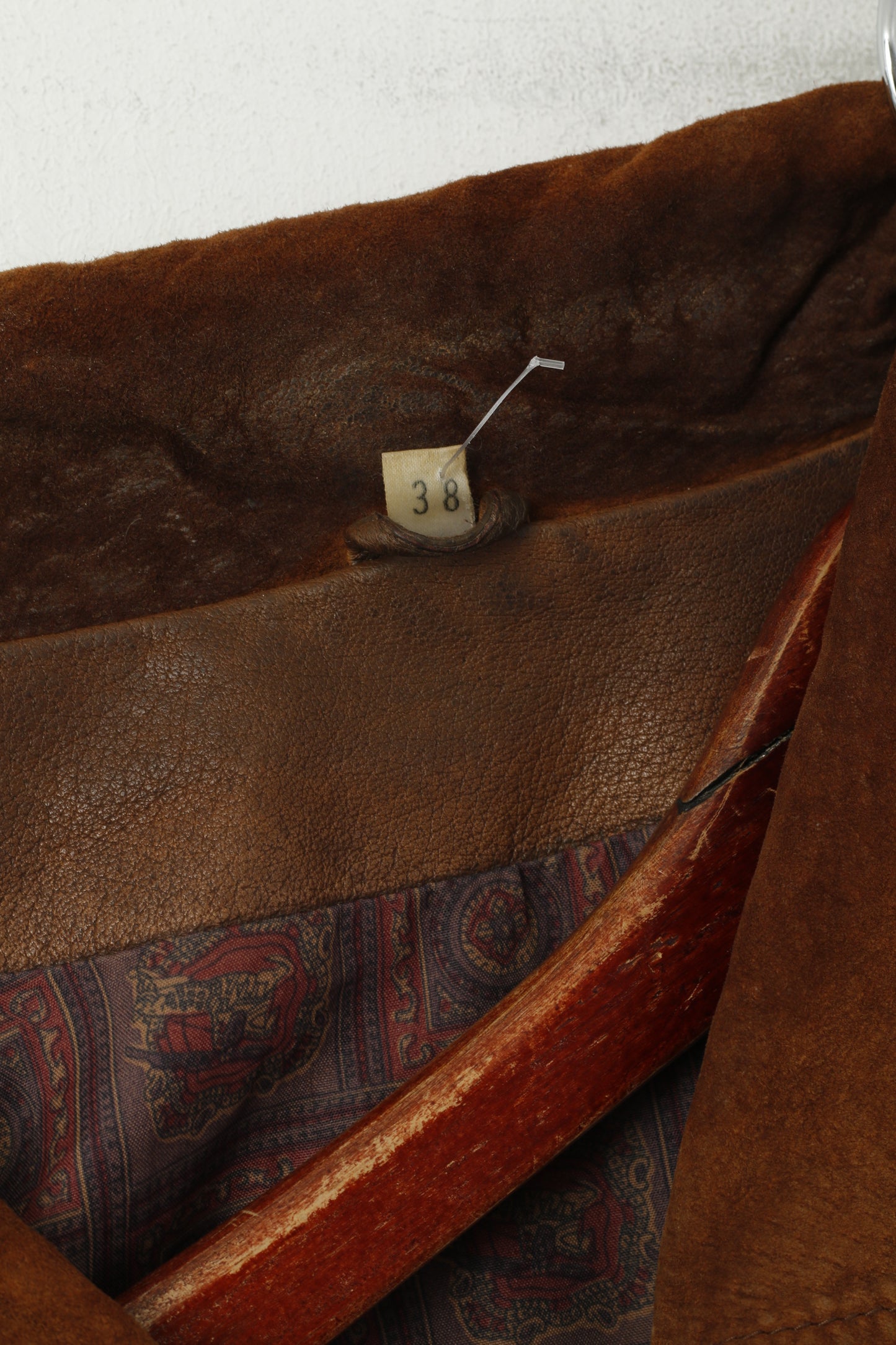 Aleksander Women 38 M Leather Jacket Brown Vintage Western Single Breasted Suede Top