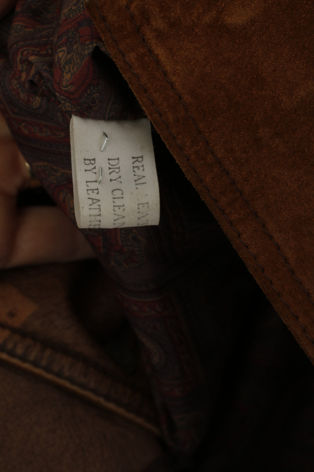 Aleksander Femmes 38 M Veste En Cuir Marron Vintage Western Simple Boutonnage Haut En Daim