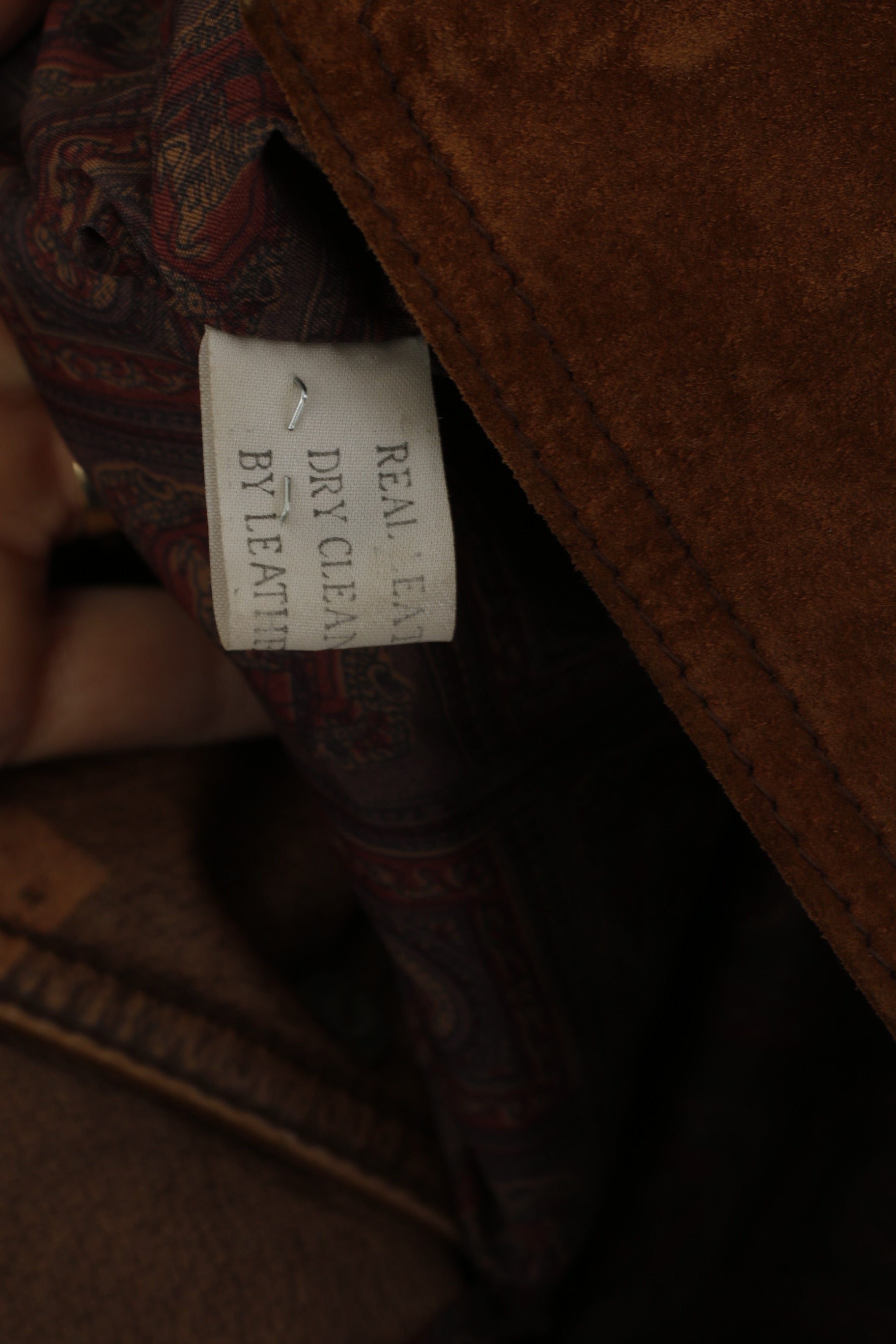 Aleksander Femmes 38 M Veste En Cuir Marron Vintage Western Simple Boutonnage Haut En Daim