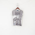 Coupe du Monde de Rugby 2015 Chemise Homme Gris Graphique Londres IRB Licence Sport Top
