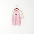 Canterbury Of New Zealand Youth 14 Age Shirt Pink Cotton Blues Cardiff Rugby Top