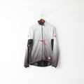 Diadora Men XL Jacket Grey Run Full Zipper Windtex Activewear Lightweight Top