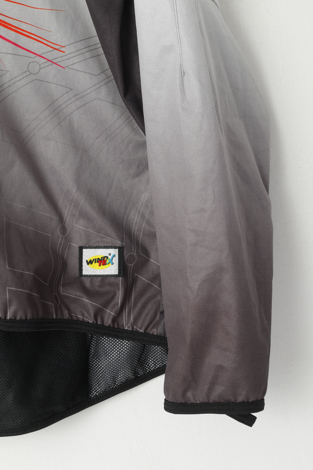 Giacca Diadora Uomo XL Grigio Run Full Zipper Windtex Activewear Top leggero