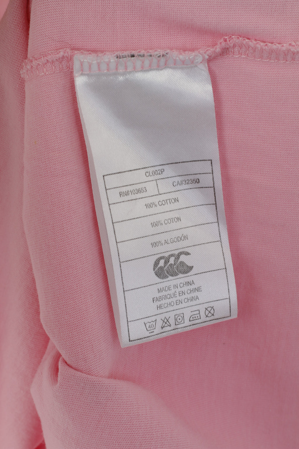 Canterbury de Nouvelle-Zélande Chemise pour Jeunes de 14 Ans Haut de Rugby en Coton Rose Blues Cardiff