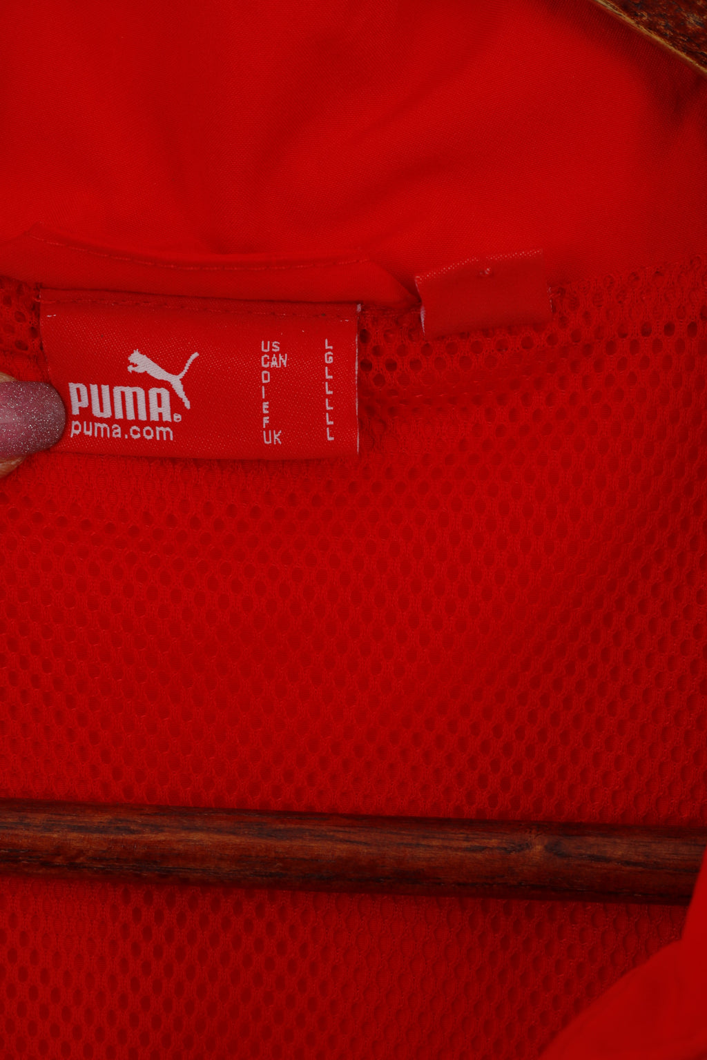 Giacca Puma Uomo L Rossa IFK Linköping Friidrott Abbigliamento sportivo leggero con cerniera