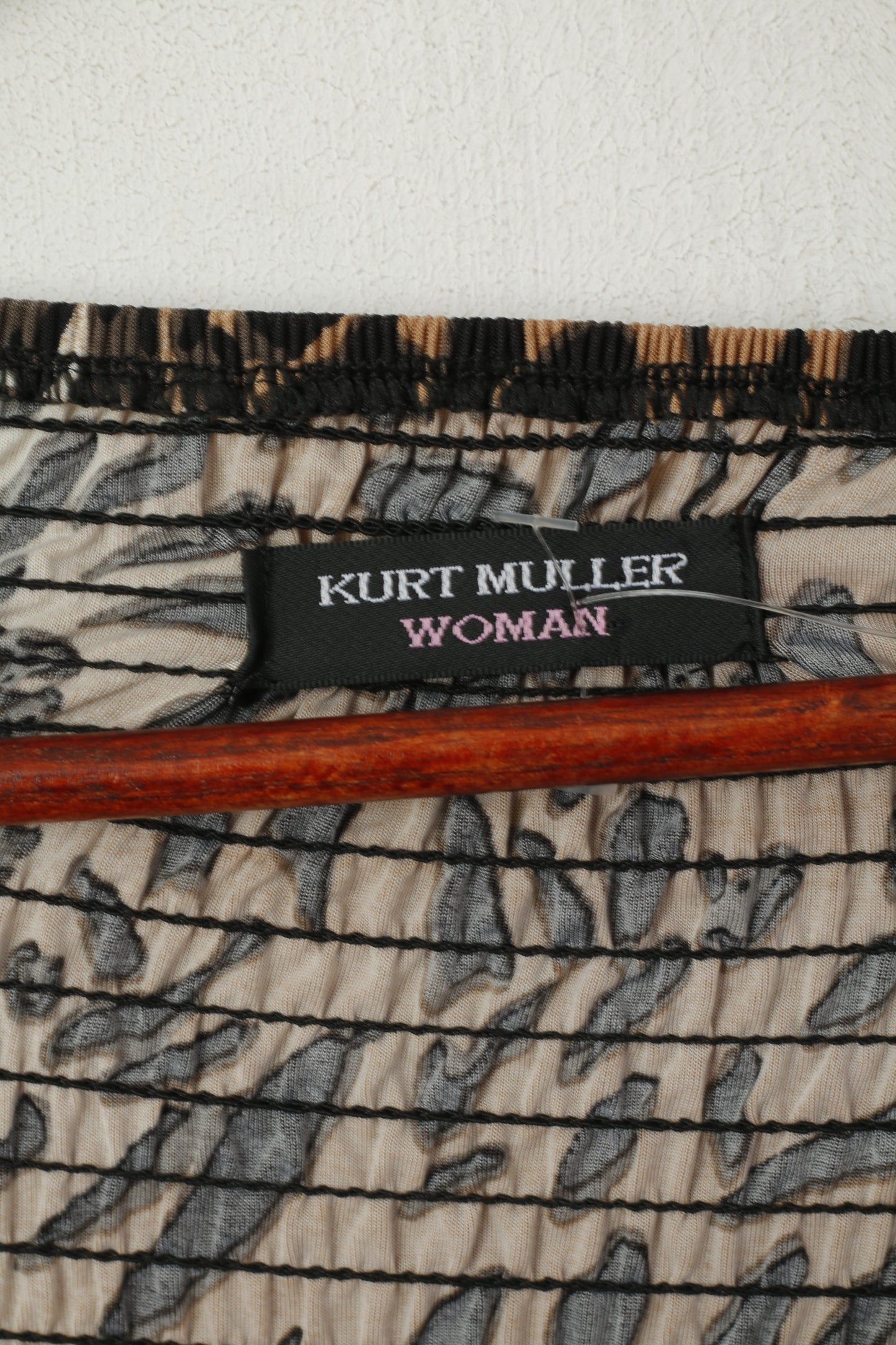 Kurt Muller Women S Maxi Dress Brown Animal Print Strapless Bandeau Summer