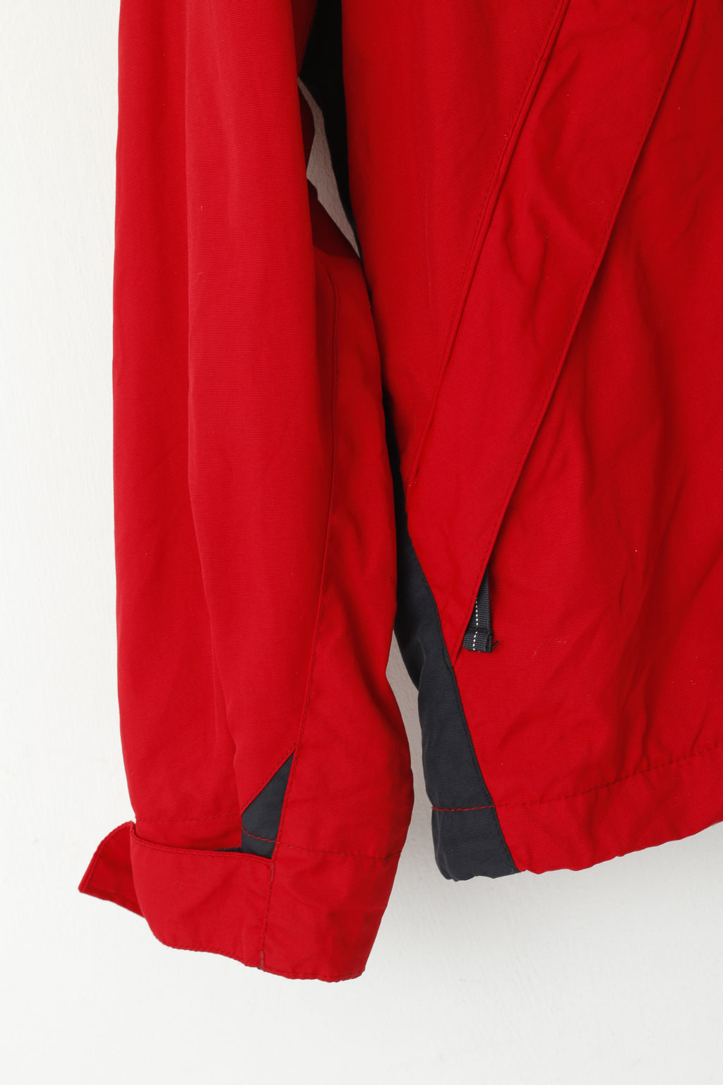 Bartlett Sports Hommes 52 L Veste Rouge Nylon Imperméable À Capuche Cachée Survêtement Parka Top