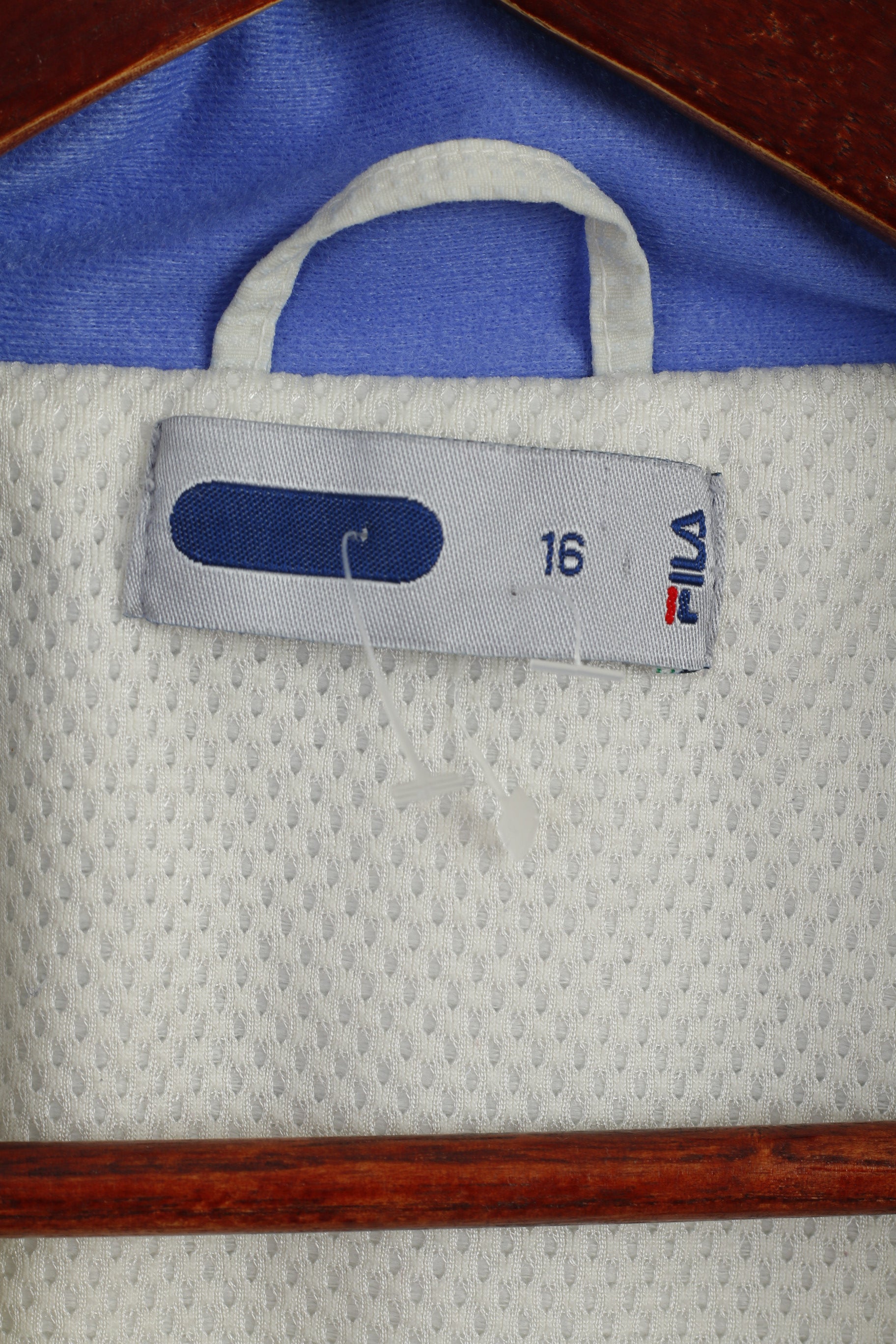 Giacca da sci FILA da donna 16 L Beige Blu Snowboard Nylon Impermeabile con cerniera