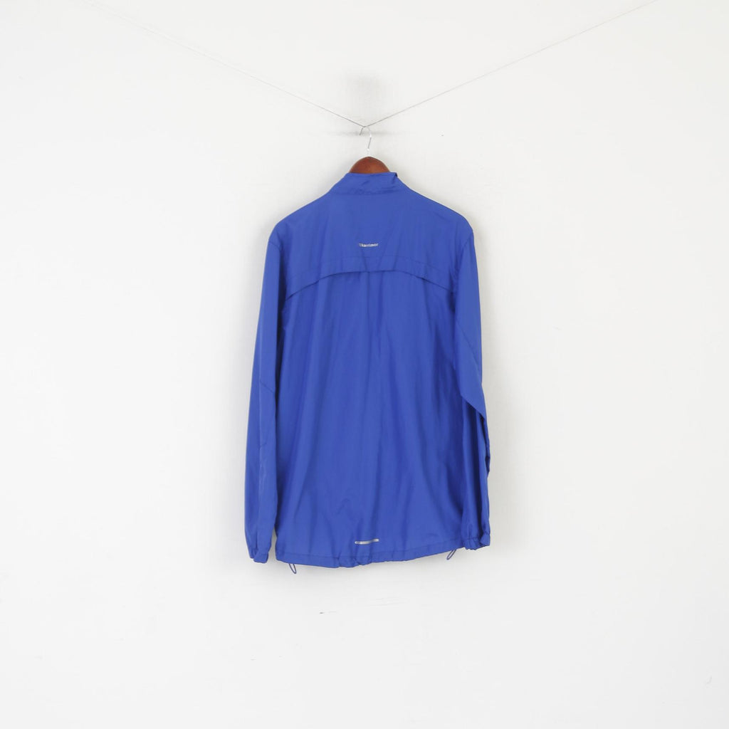 Karrimor Hommes L Veste Bleu Léger Course Réfléchissant Sport Formation Zip Up Top