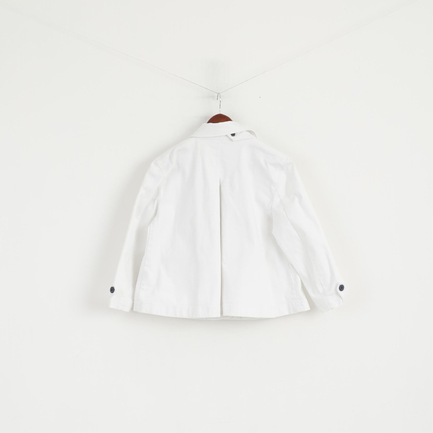 Ralph Lauren Jeans Co. Giacca premium da donna L Giacca corta in cotone bianco Keystone