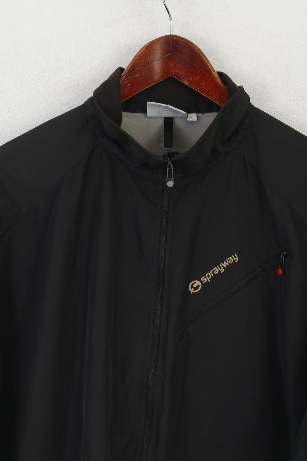 Sprayway Men XL Pullover Jacket Black Nylon Lightweight Running Sport Top