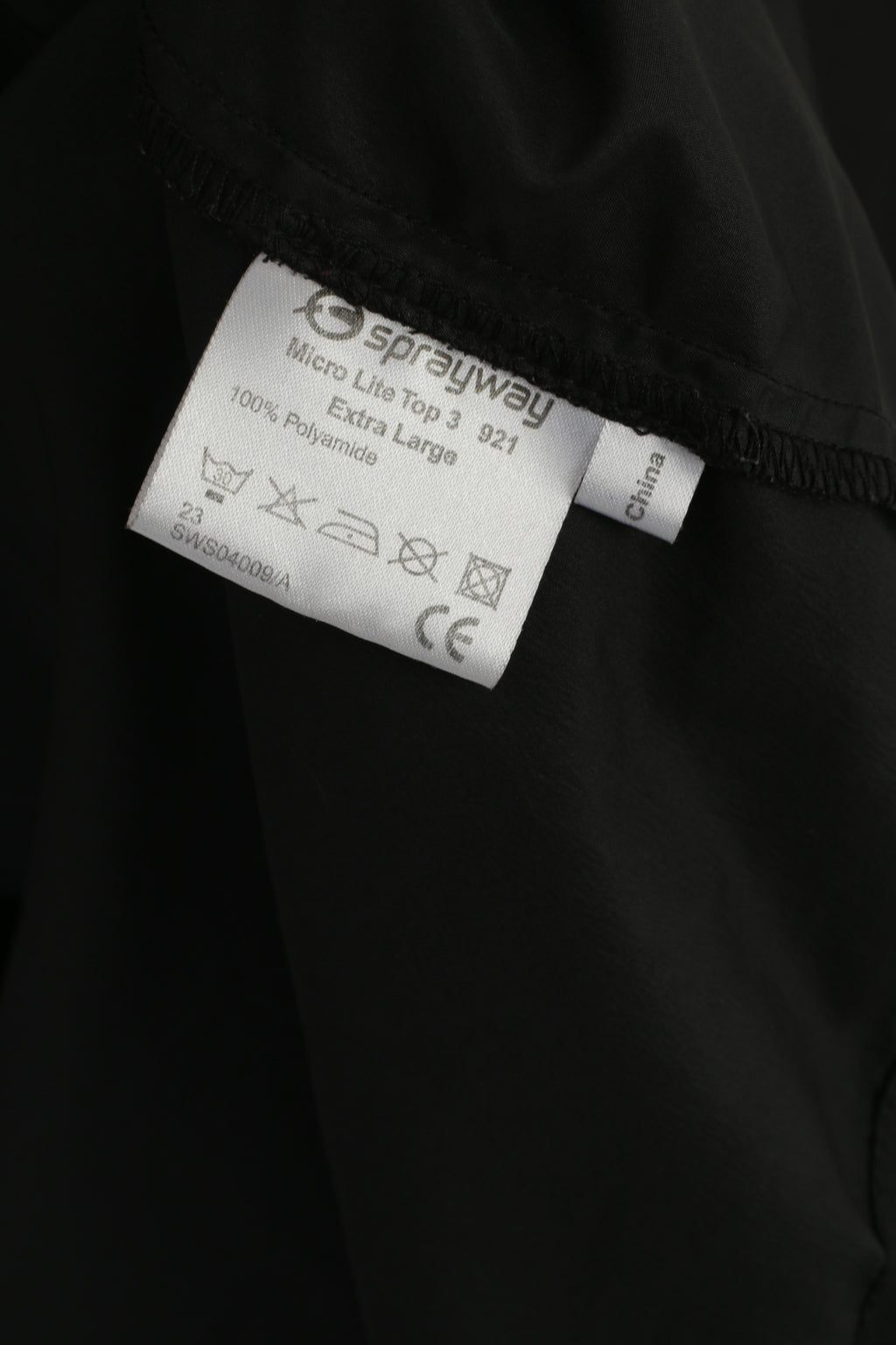 Sprayway Men XL Pullover Jacket Black Nylon Lightweight Running Sport Top