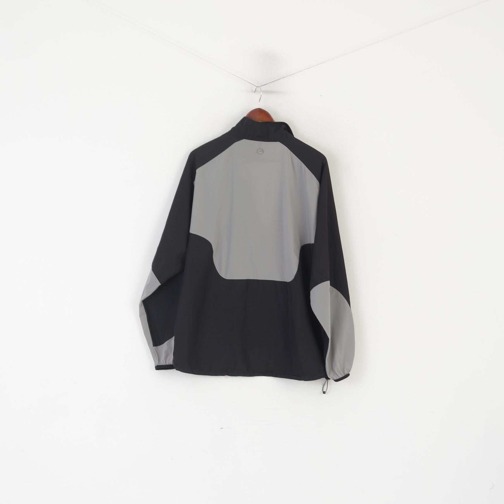 Sprayway Men XL Pullover Jacket Black Nylon Lightweight Running Sport Top