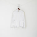 Puma Men L Jacket White Vintage Full Zipper Sportswear Training Lightweight Top